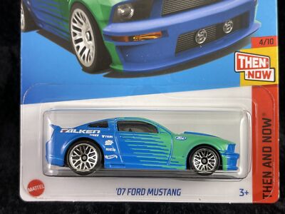 Hot Wheels 2023 HW Then And Now 4/10 Blue '07 Ford Mustang Falken