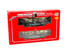 New American Flyer Trains US Army Flat Car  Tanks Set 6-48507 S Gauge Railroad