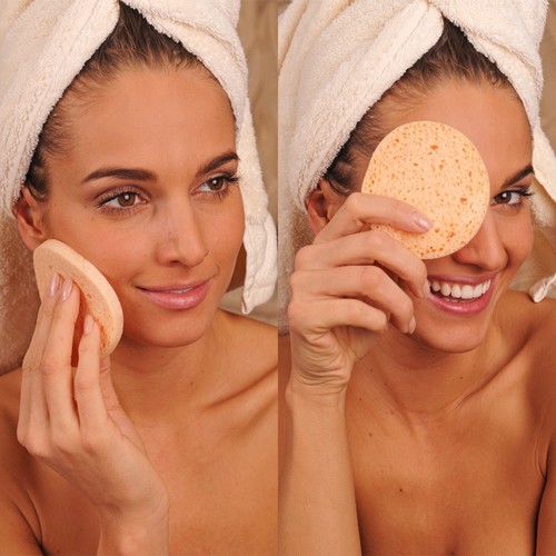 Facial & Body Care Set – Reusable Makeup Pads + Large Bath Sponges Loofah 7 Pack - Picture 11 of 15