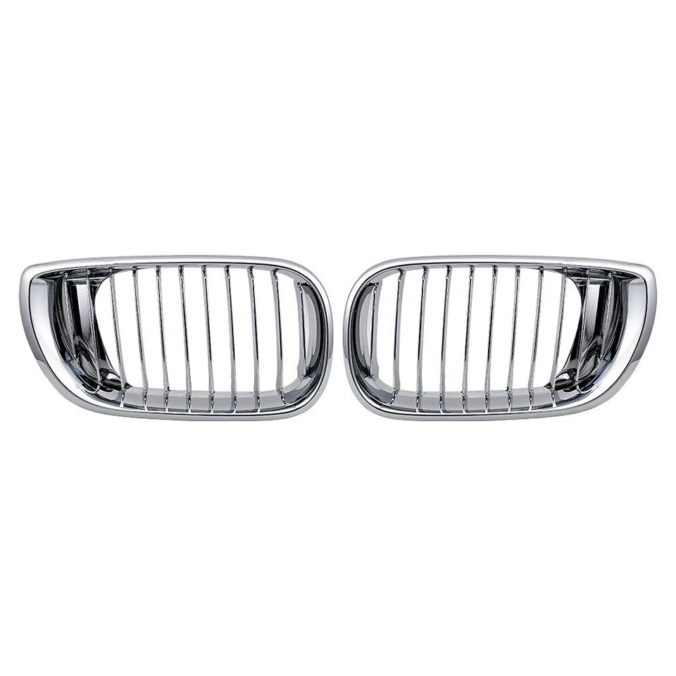 Grelhas dianteiras cromadas somente para 2002-2005 BMW E46 320i 330i 325xi 4DR Sedan LCI - Imagem 2 de 4