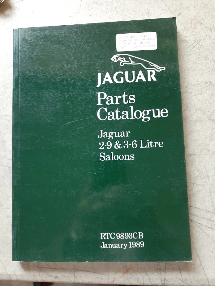 Jaguar 2.9 & 3.6 Litre Saloons Parts Catalogue RCT9893CB January  