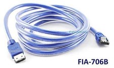 6ft. Round External Serial ATA eSATA to Internal SATA-II Blue Data Cable, I-L