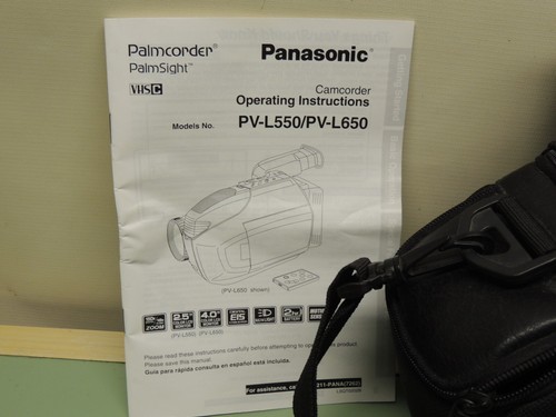 Panasonic PV-L650D Palmsight VHS-C Analog Camera Camcorder Palmcorder - Picture 5 of 19