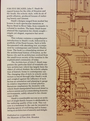The Architecture of John F. Staub: Houston and the South by Howard Barnstone - Picture 6 of 6