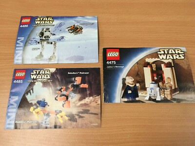 LEGO STAR WARS ANLEITUNGSBROSCHÜRE BÜNDEL SET 4475 4485 UND 4486