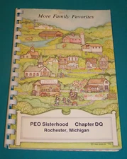 PEO Sisterhood Chapter DQ Rochester Michigan Cookbook 1983 MI