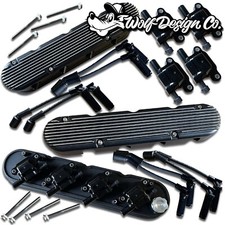 Ls Valve Covers Kit Black Finned Aluminum Hidden Coil Packs Wires Ls1 Ls2 Ls3