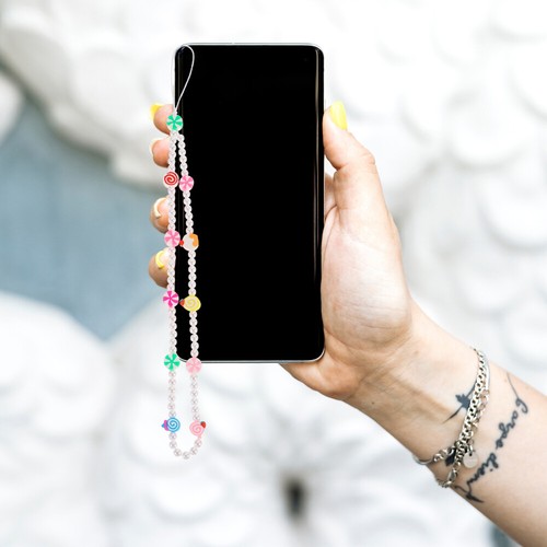 3 Pcs Phone Decoration Beaded Phone Wrist Strap Hanging Lanyard - Zdjęcie 9 z 12