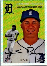 2023 Topps Chrome Platinum Logo Refractor /499 #57 - Jermaine Palacios - Rookie!