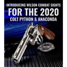 Wilson Combat Rear Sight for Colt 2020 Python/Anaconda Adjustable Serrated Bl...