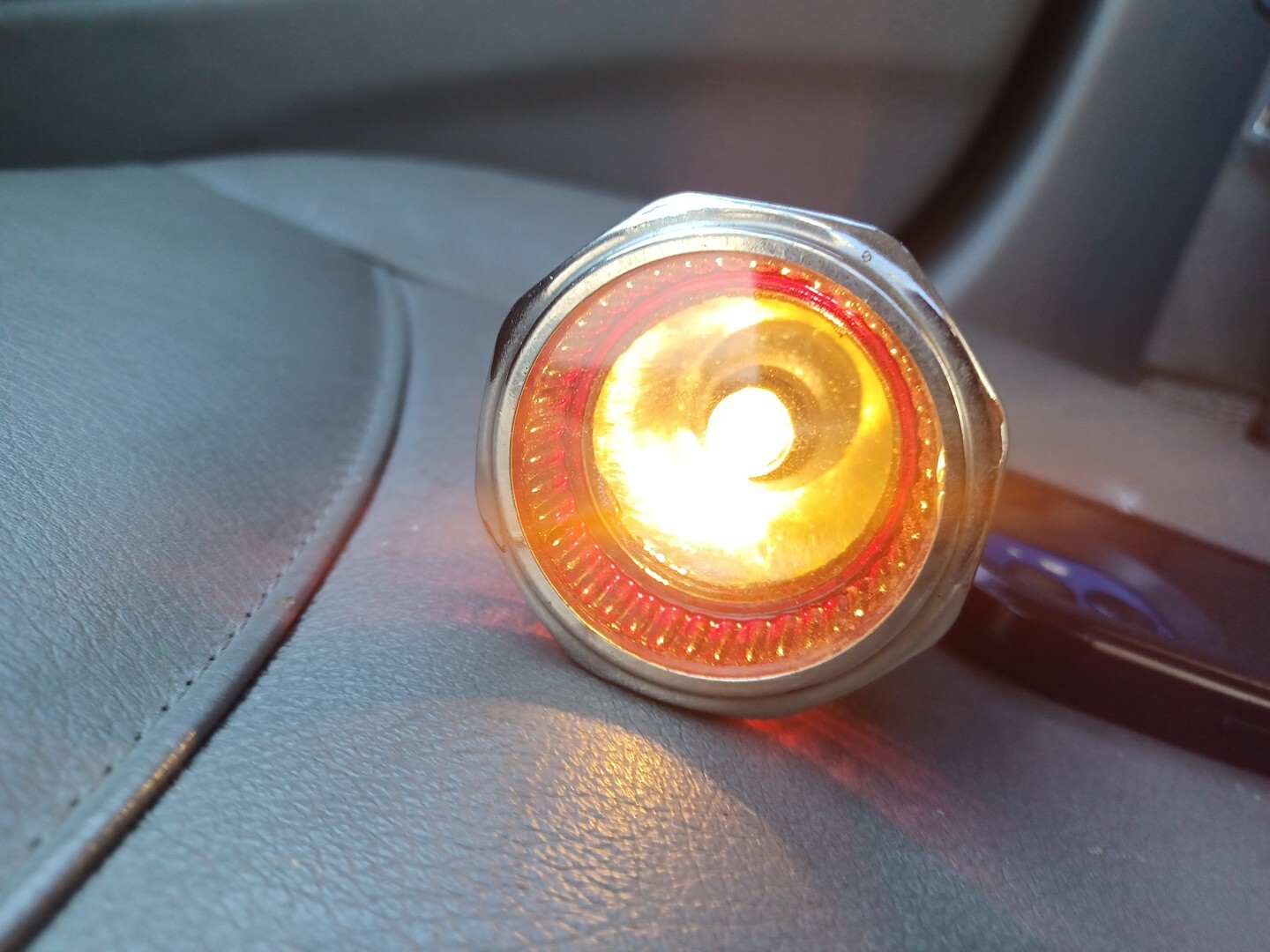 1920s 1930s 1940s ORIGINAL USA-LITE RED HEAD FLASHLIGHT VINTAGE CHEVROLET GM 