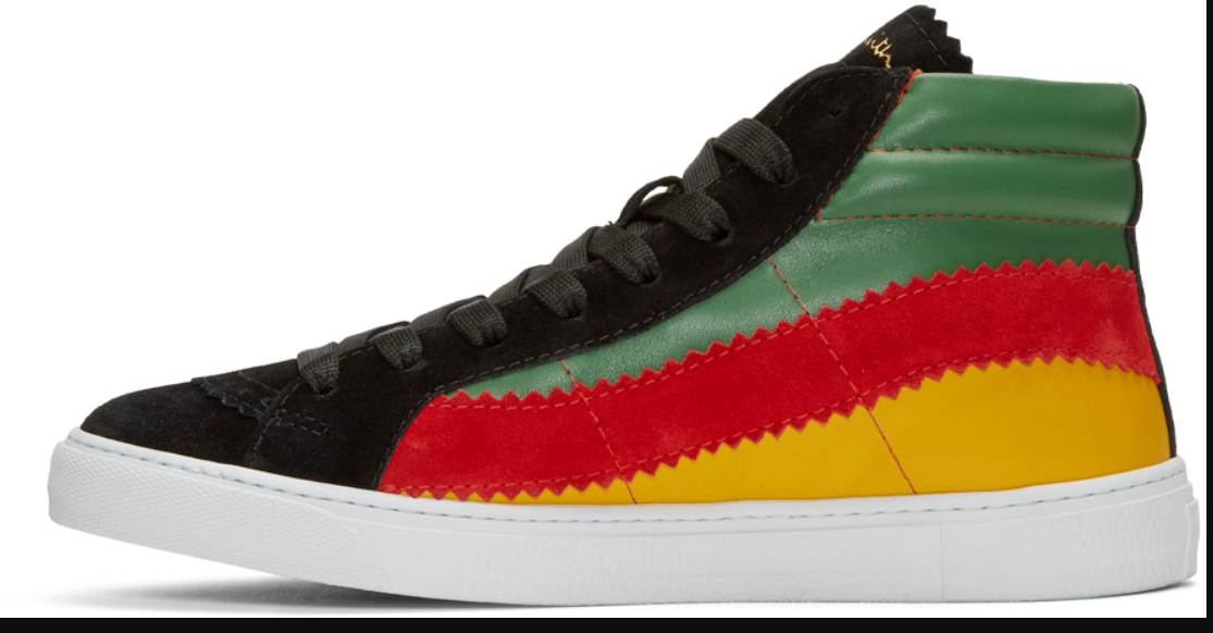 Paul Smith Men's Green/Red Yellow Multicolor Lynn High-Top