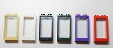 Lego 60593 Window Frame with or without Glass 1x2x3 Select Colour Pack of 6