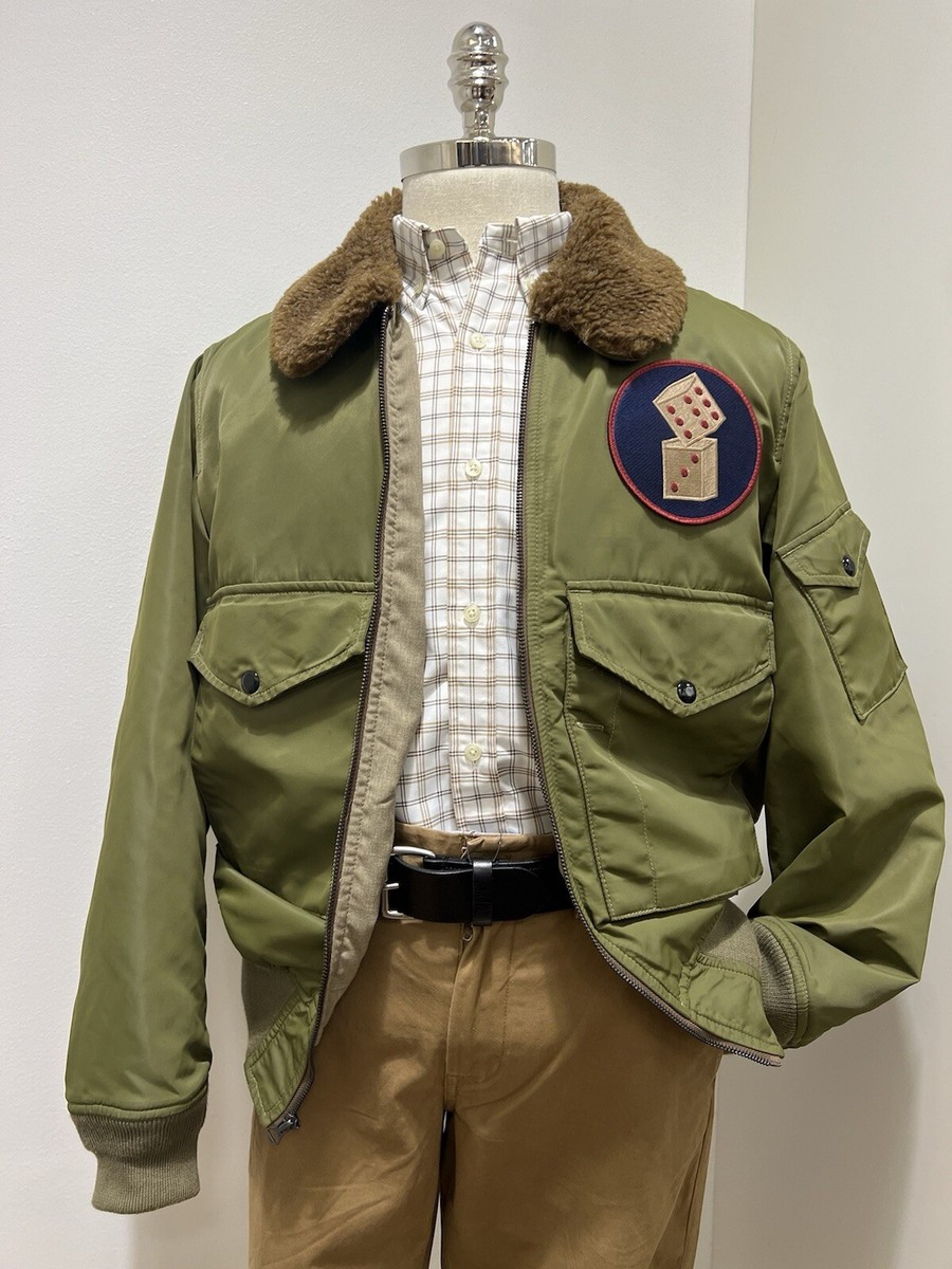 Ralph Lauren Double RL Mens Bomber Flight Jacket | eBay
