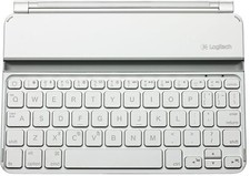 Logitech Wireless Ultrathing Keyboard Folio Case Cover for iPad Mini White 5106