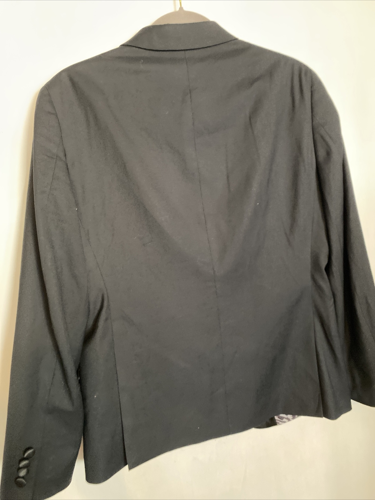 FILA Giacca tuta uomo The Savile Row Company nera tinta unita due bottoni tacca risvolto 38S