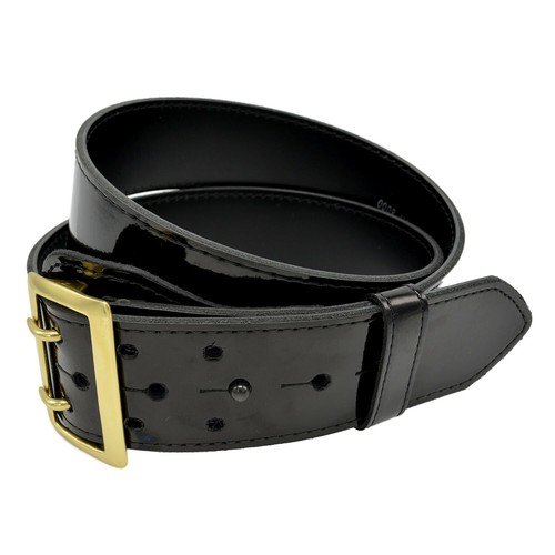 Perfect Fit Sam Browne Duty Belt Black Leather Size 28-60 Police Security USA - Picture 6 of 11