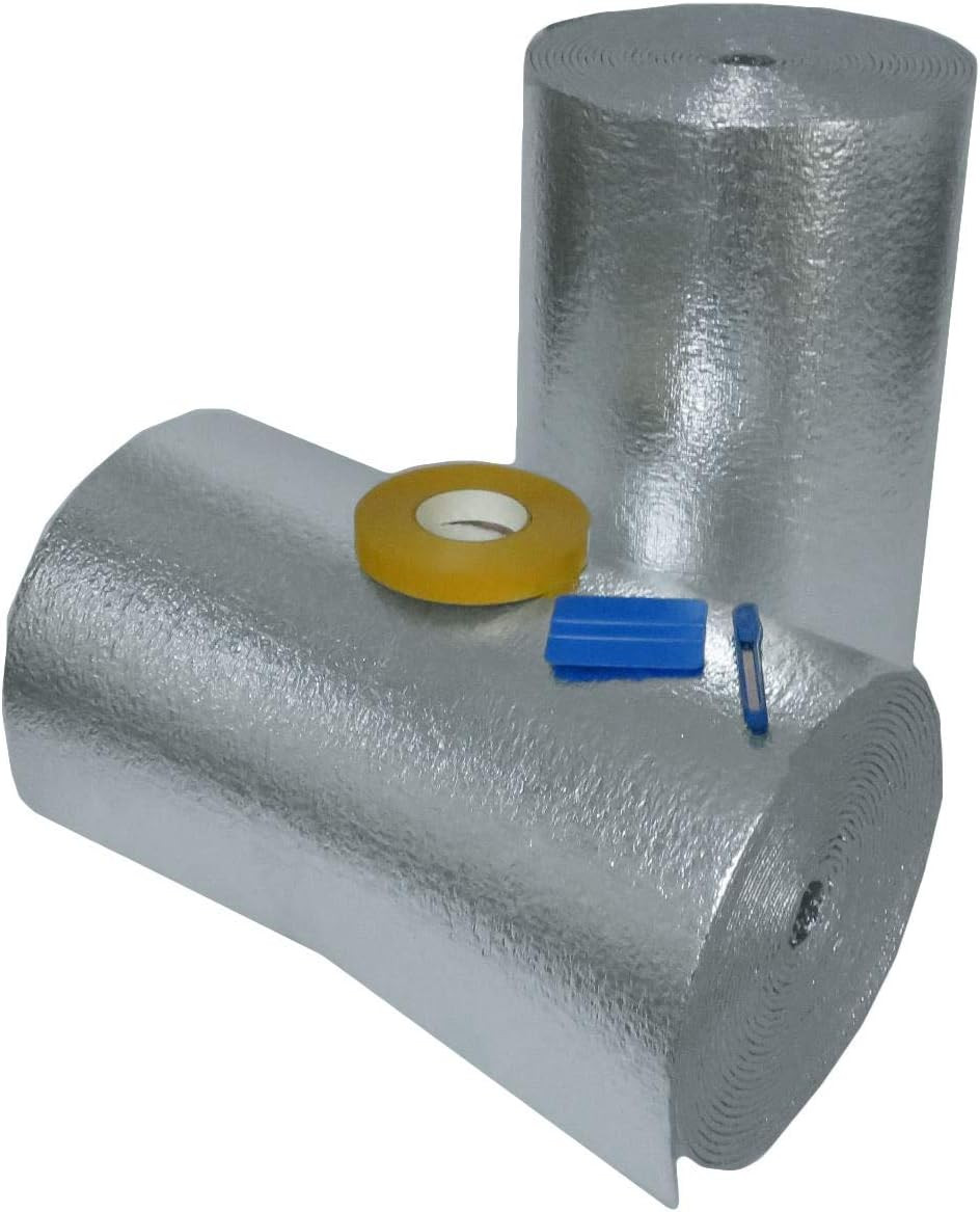 Energy Saving Products Tech Reflective White Foam Core Garage Door Insulation Ki