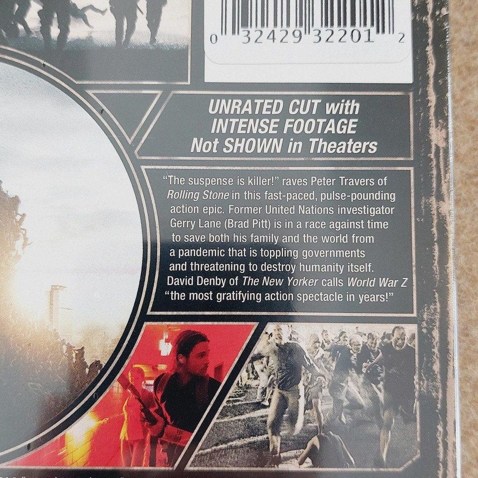 World War Z Unrated Version (Embossed Metalpak Steelbook) New Blu