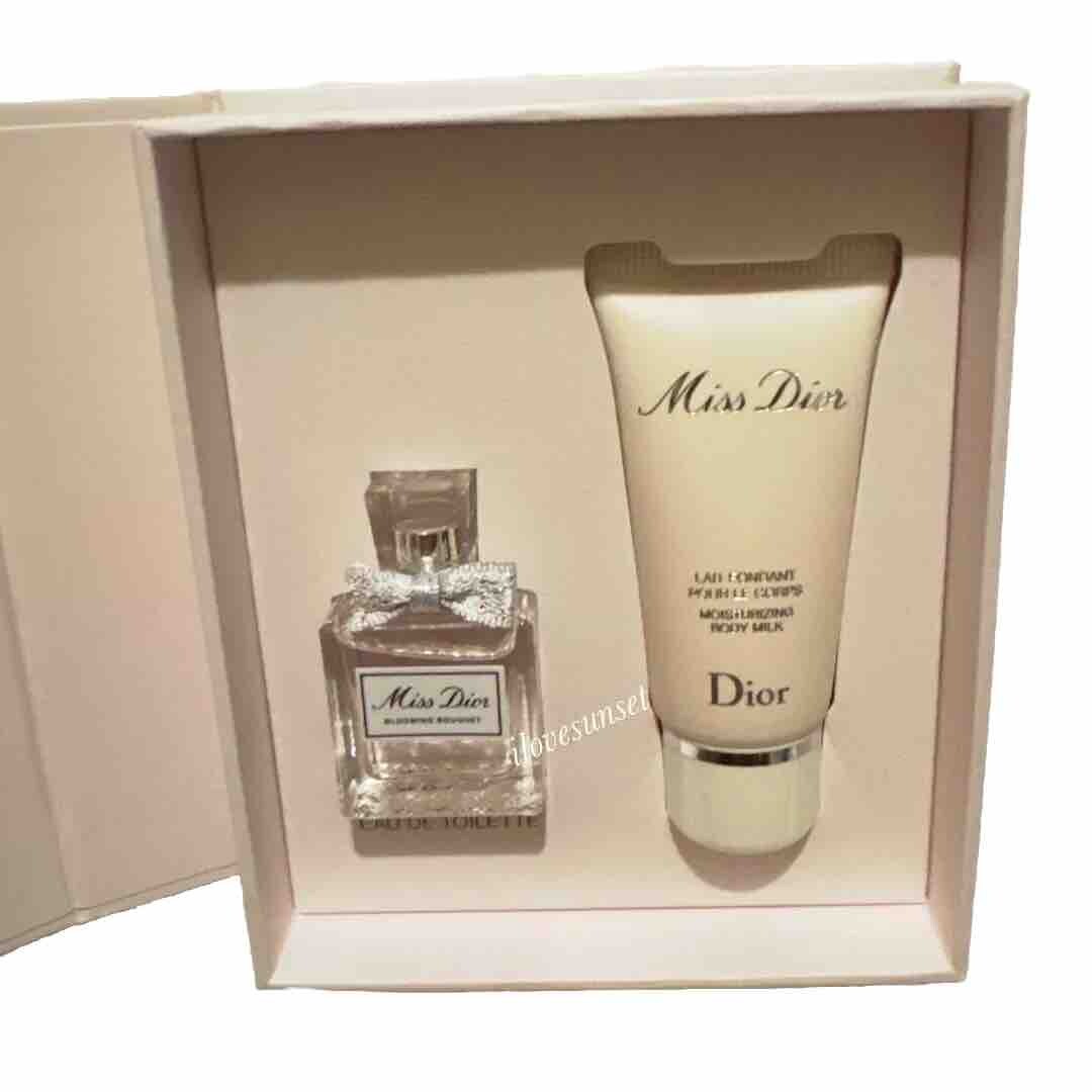 DIOR 2PC Gift Set Miss Dior Blooming Bouquet 0.17oz Moisturizing