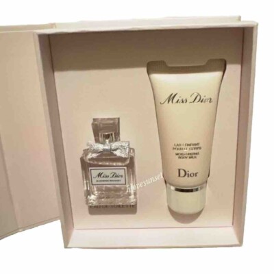 Dior Gift Set Miss Dior Blooming Bouquet .17oz Moisturizing Body