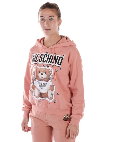 Moschino Sweatshirt Hoodie Cotton Woman Pink V17055527 1147 Sz.36 MAKE OFFER - 第 4/11 張圖片