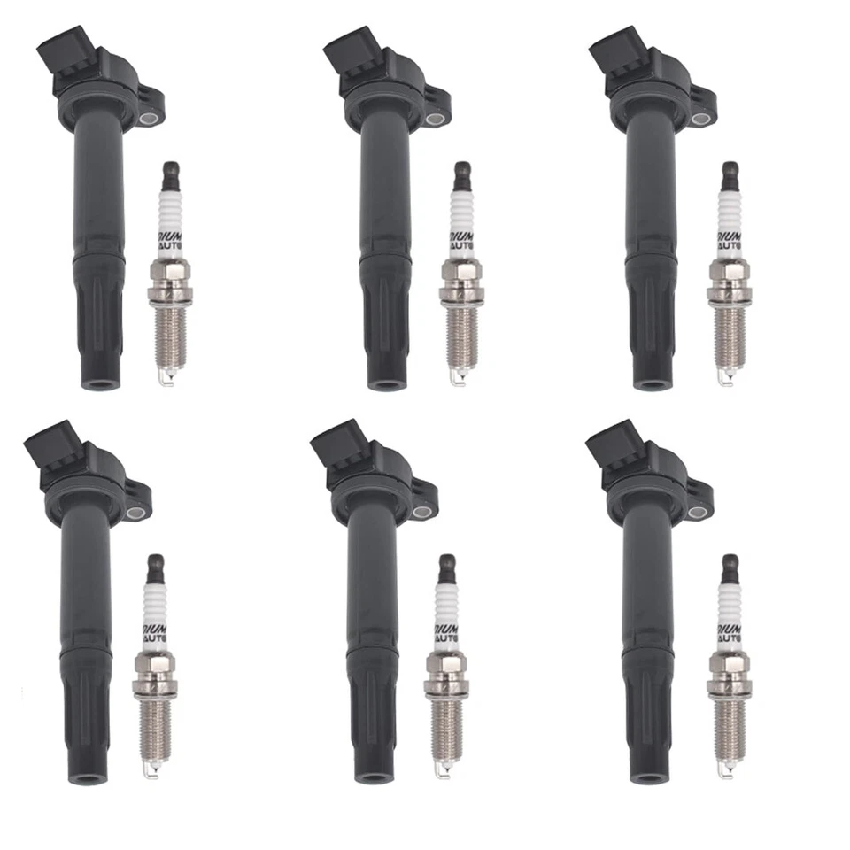 Bobina de encendido 6 piezas + bujía 6 piezas para Toyota Avalon 2005-2018 3,5 L V6 UF487 Foto 2 de 4