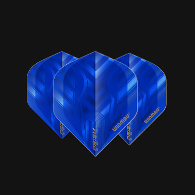Winmau Flights Prism Zeta Blue, Shape: Standard #2, extra Thick, 100micron