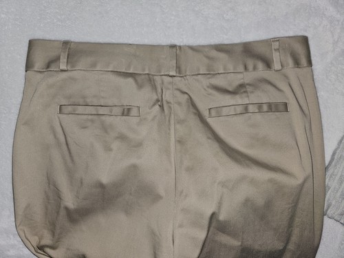 Pantalones de vestir para mujer Banana Republic caqui talla 8 mezcla algodón - Imagen 2 de 6