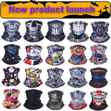Winter Half Face Mask Neck Gaiters Sun UV Protection Skull Bandanas for Cycling
