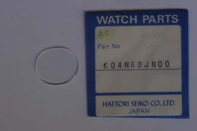 Seiko K04N69JN00 Glas Crystal Glass Uhrenglas Verre Original für 1400-8360 NOS