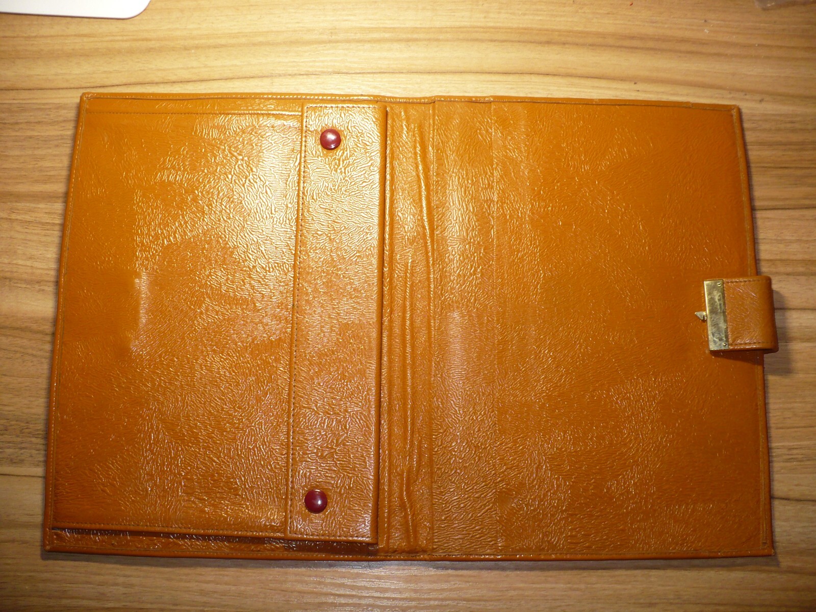 vintage leather document case, USSR — image 3