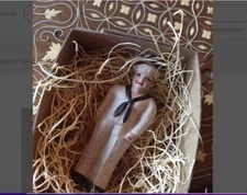 New Dresden Paper Female Sailor Christmas Ornament  Feather Tree Deco