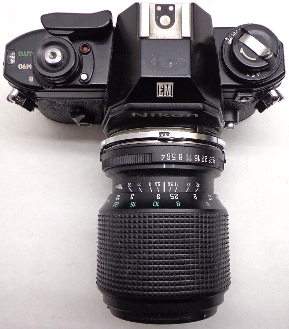 【S2119】 Nikon EM ブラック + TAMRON 35-70 3.5 Nikon FM with Tamron 35-70mm f3.5 – Reliabilty and