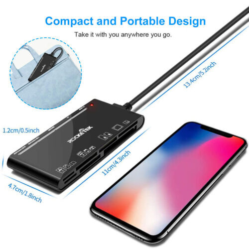 7-IN-1 USB 3.0 Memory Card Reader High-Speed Adapter for Micro SD XD TF CF SDHC - Picture 7 of 8