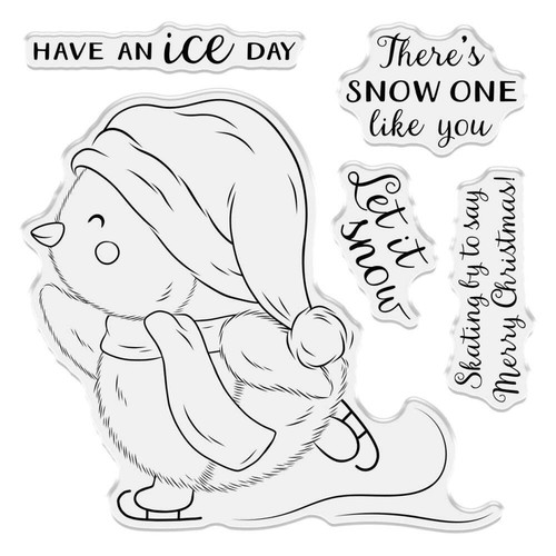 Crafter's Companion 4x4 Clear Stamp Set - Have an Ice Day, STCAHAID - Picture 2 of 2