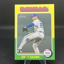 2024 Topps Heritage High Number #659 Matt Sauer Rookie Card (RC)