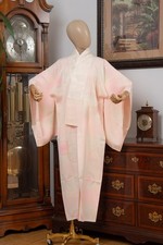 DEAR VANILLA JAPANESE JUBAN UNDERGOWN WOMEN'S KIMONO INNER ROBE GENUINE VINTAGE