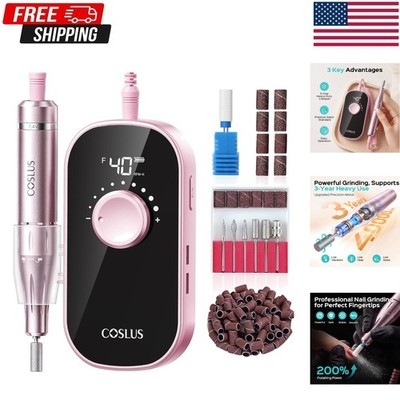 Nail Drill Kit, Professional 40000 RPM Electric Nail File | E51 Powerful Manic