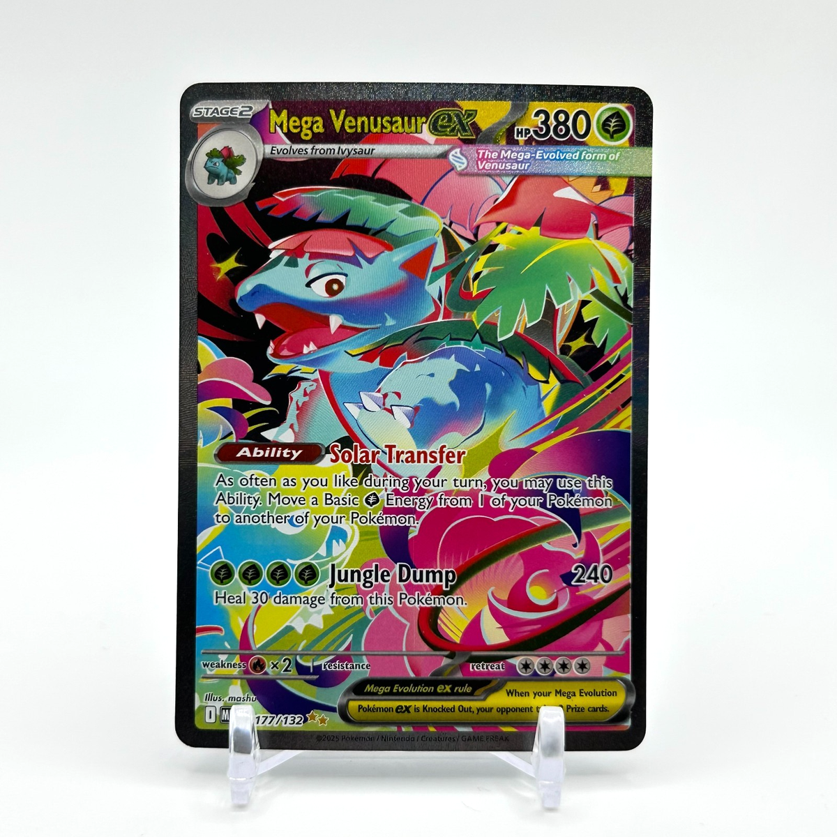 Pokemon Mega Venusaur EX SIR 177/132 Mega Evolution English TCG NM
