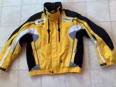 Skijacke Ski Jacke Herren gelb 52 L spyder schwarz Winter