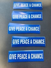 Bumper Sticker Lot 50 Give Peace A Chance