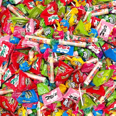 Party Candy Assortment - Sour Mix - Zotz, Smarties, Warheads, Lollipops, Frui...