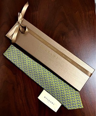 BVLGARI Tiger Pattern Tie Only