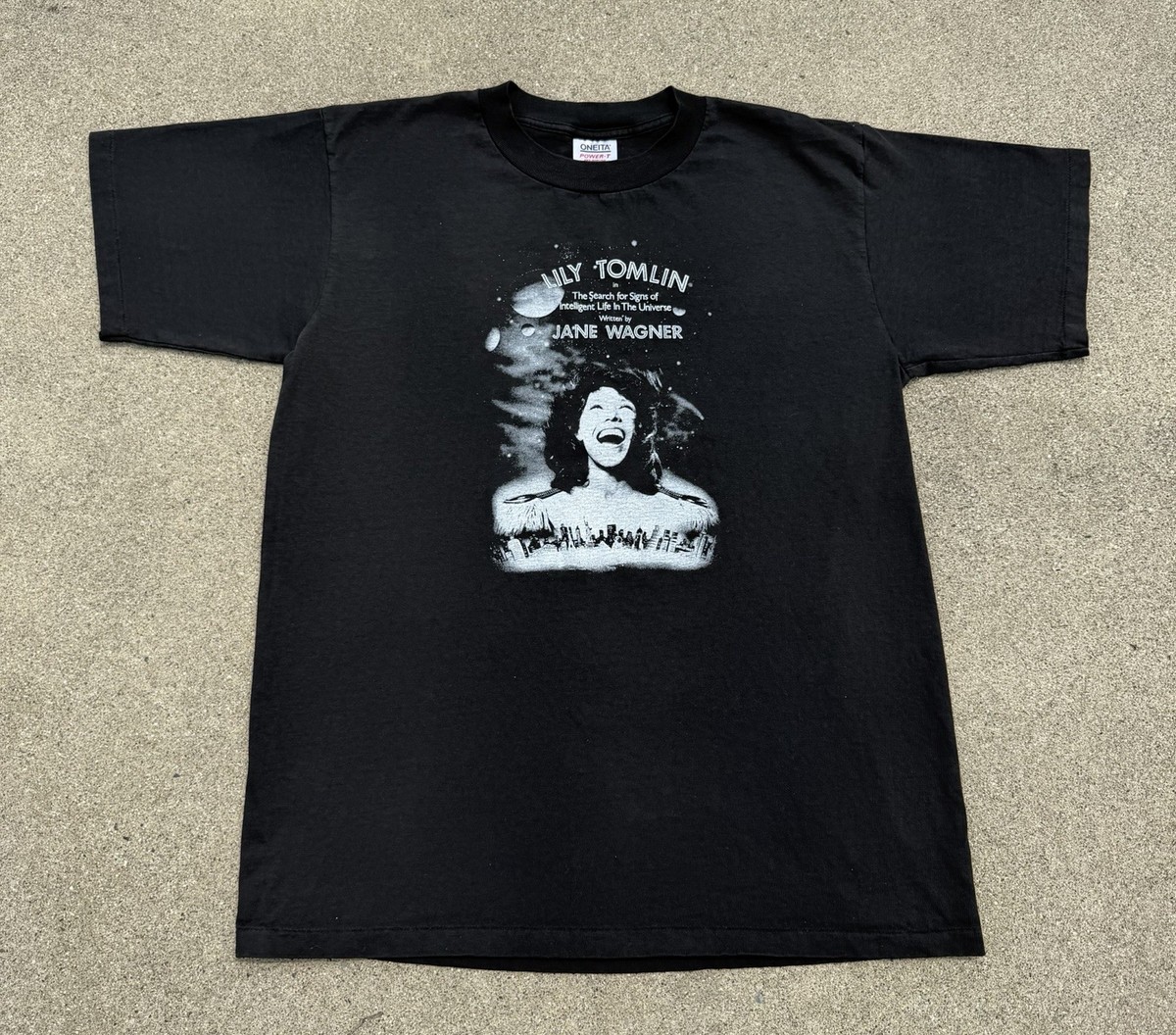 Vintage 1991 Lily Tomlin The Search For Signs Of Intelligent Life T-Shirt XL View 2