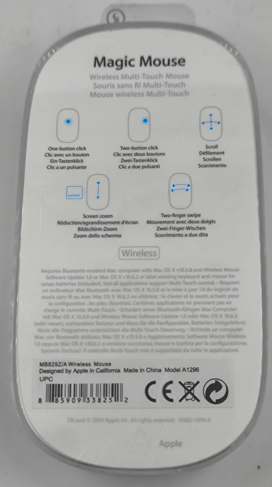 Apple Magic Mouse Kabellos A1296 - Funktionierend - Bild 4 von 4