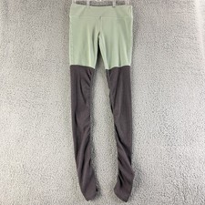 Alo Yoga Goddess Leggings Womens L Green Gray High Rise Stretch Pull On Workout