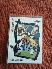 1995 Score Ray Zellars Rookie Card #251 Autographed. rookie card picture