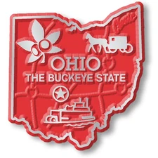 Ohio Small State Magnet by Classic Magnets, 1.7" x 1.8"