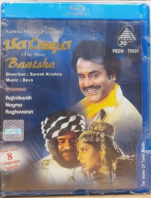 Baashha - Rajnikanth, Nagma - Indian Tamil Movie Bluray (All Region, Eng Sub)